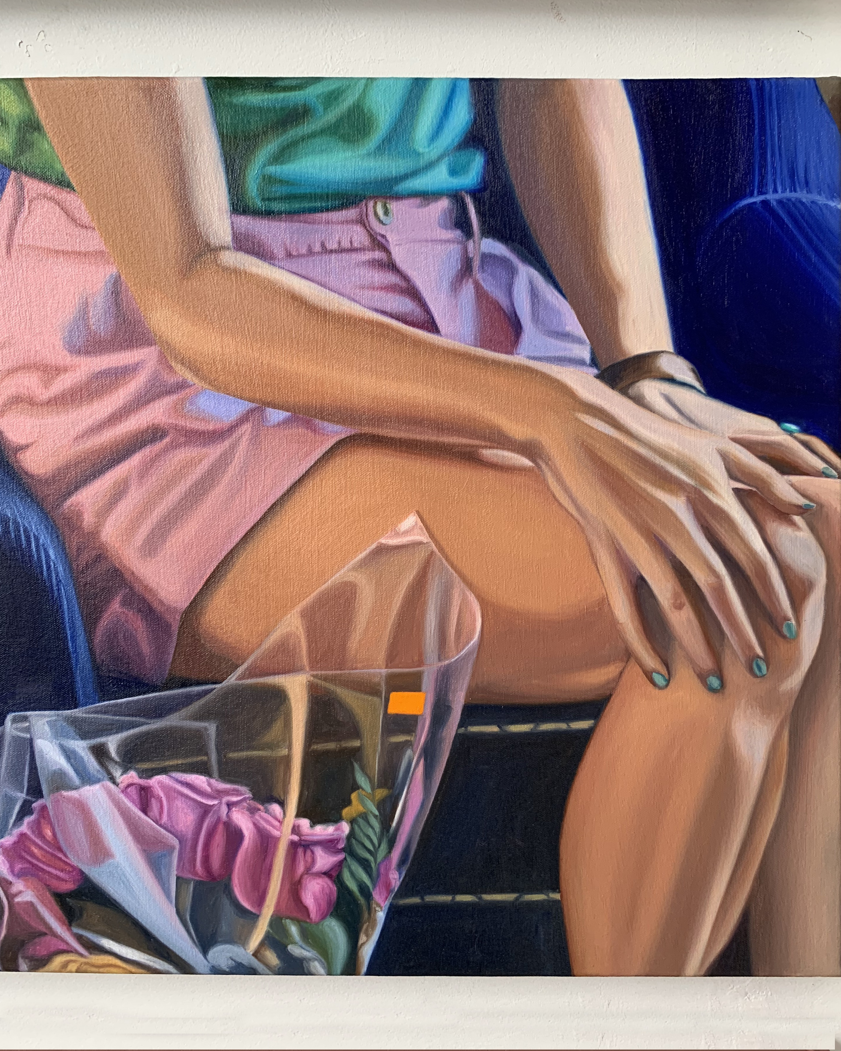 DETAIL Household (triptych), 48x34 2021 <br>oil on canvas